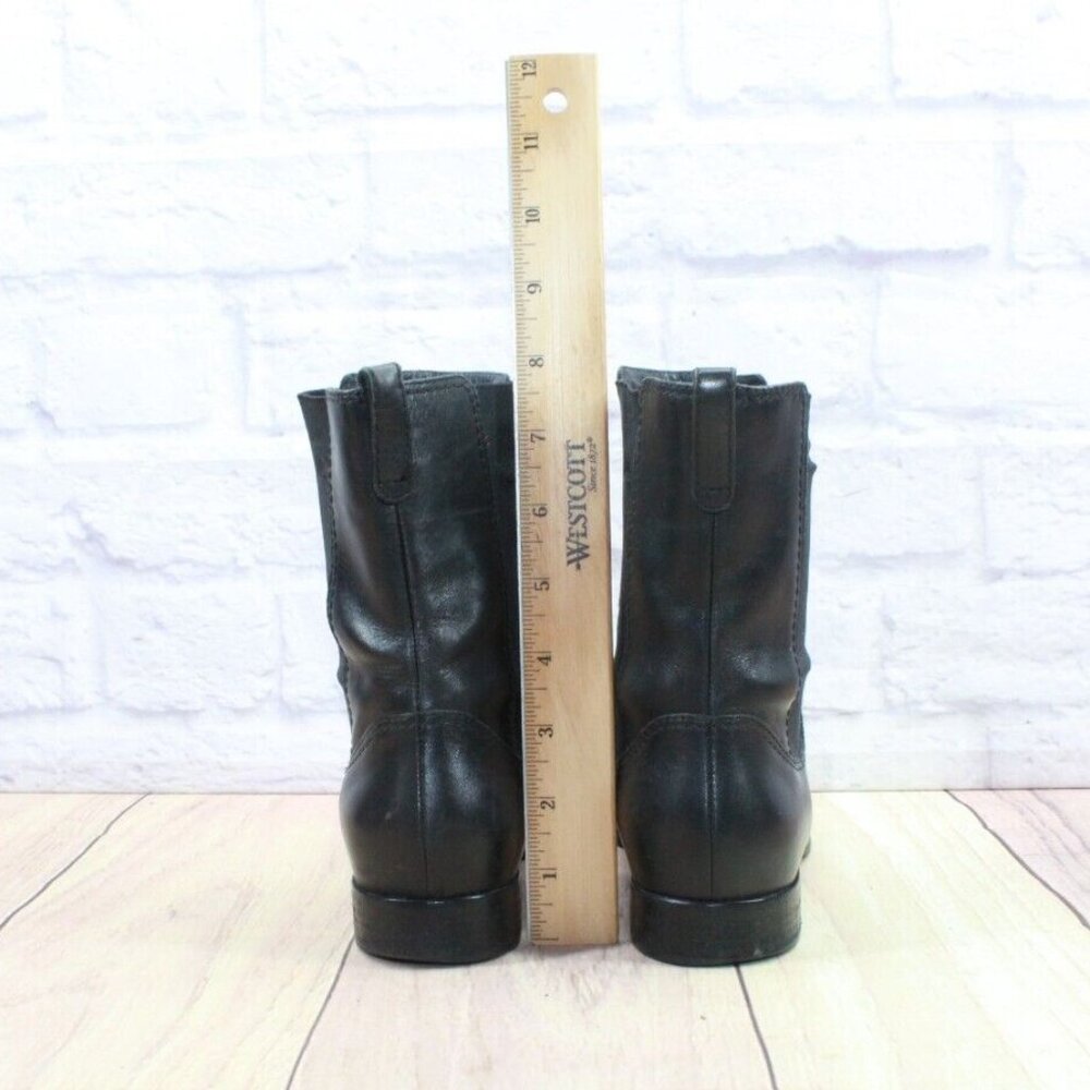 Cole Haan Black Stretch Side Panel Almond Toe Chelsea Booties Size 7.5 B - Picture 7 of 9